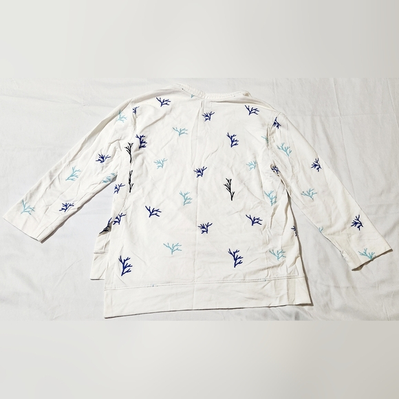 NIC + ZOE Asymetrical 3/4 Sleeve Coral Blouse Size S - Picture 3 of 7